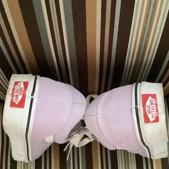 Vans Lavender and White Casual Sneakers - Picture 3 of 6